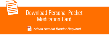 Download Personal Pocket Medication Card
