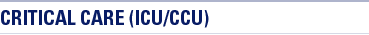 Critical Care (ICU/CCU)